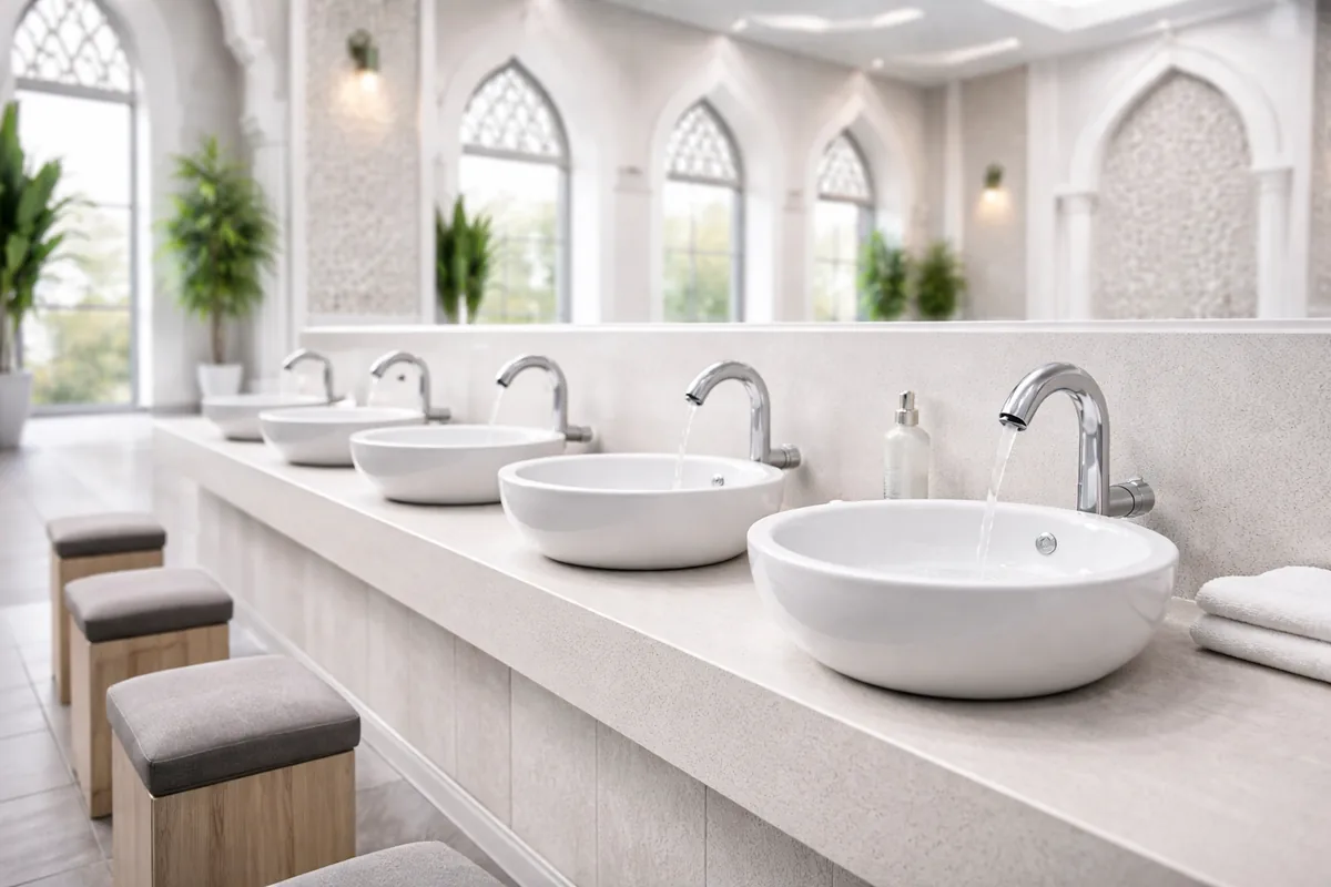 Comment choisir un lavabo d'ablutions en céramique antibactérienne pour mosquées